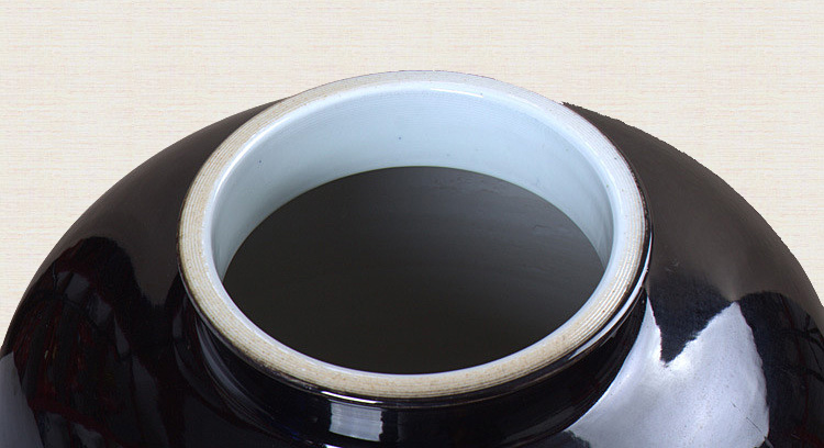 大紅酒字仿古加厚100斤酒壇-瓶口