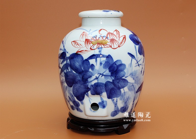 景德鎮手繪陶瓷酒壇-清香款