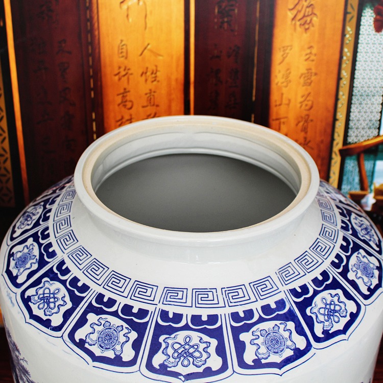 200斤青花陶瓷酒壇