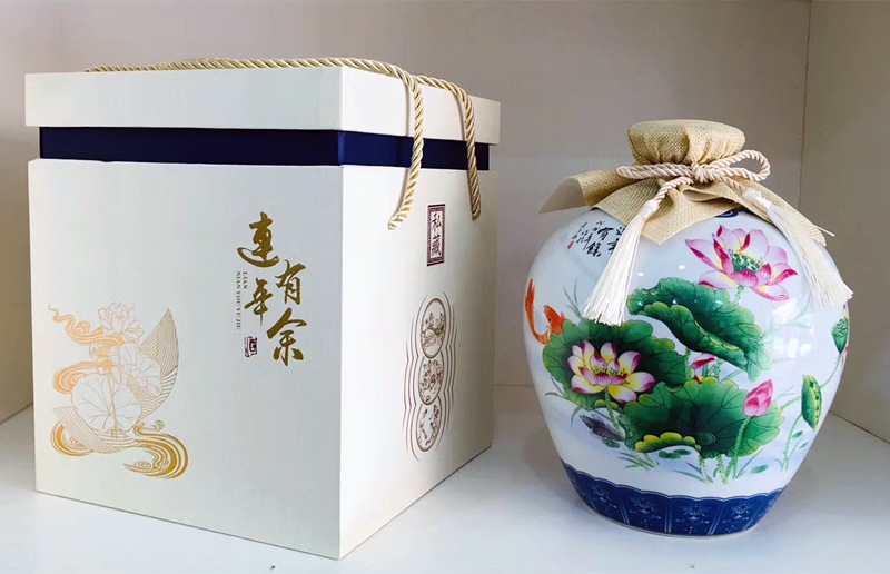 1至10斤連年有余陶瓷酒壇批發
