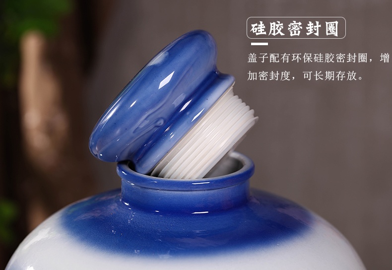 酒壇子批發50斤手繪瑞雪豐年