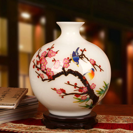 景德鎮金絲麥稈喜上眉梢家居工藝品擺件
