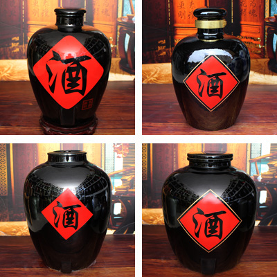 雅道黑色酒字仿古酒壇價格表