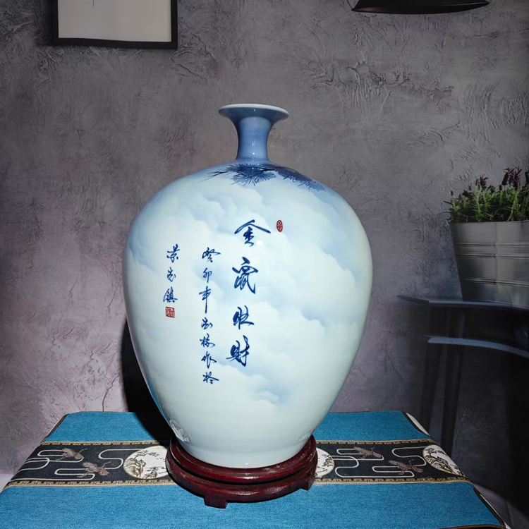 景德鎮手繪陶瓷花瓶家居客廳裝飾擺件（金鼠旺財）(圖8)
